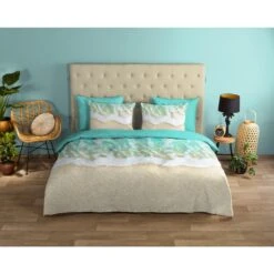 Good Morning Dekbedovertrek "Beach" - Multi - (200x220 Cm) -Knusse Nacht 1000045505 0101