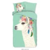 Good Morning Dekbedovertrek "Joey" - Mint - (140x220 Cm) -Knusse Nacht 1000045507