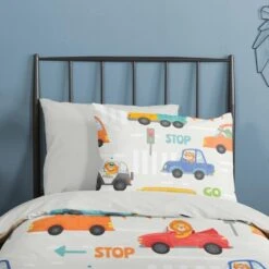 Good Morning Dekbedovertrek "Trafic" - Multi - (140x220 Cm) -Knusse Nacht 1000045508 0102
