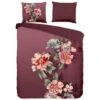Good Morning Dekbedovertrek "Yuko" - Bordeaux - (240x220 Cm) 1 Good Morning Dekbedovertrek "Yuko" - Bordeaux - (240x220 Cm) -Knusse Nacht 1000045513