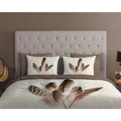 Good Morning Dekbedovertrek "Veer" - Zand - (200x220 Cm) -Knusse Nacht 1000045535 0110