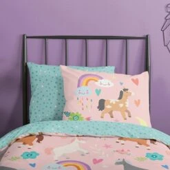 Good Morning Dekbedovertrek "Horses" - Multi - (120x150 Cm) -Knusse Nacht 1000045568 0102