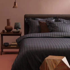 Damai Dekbedovertrek Katoen-satijn - 260x260/220cm - Grijs -Knusse Nacht 1000051413 0103