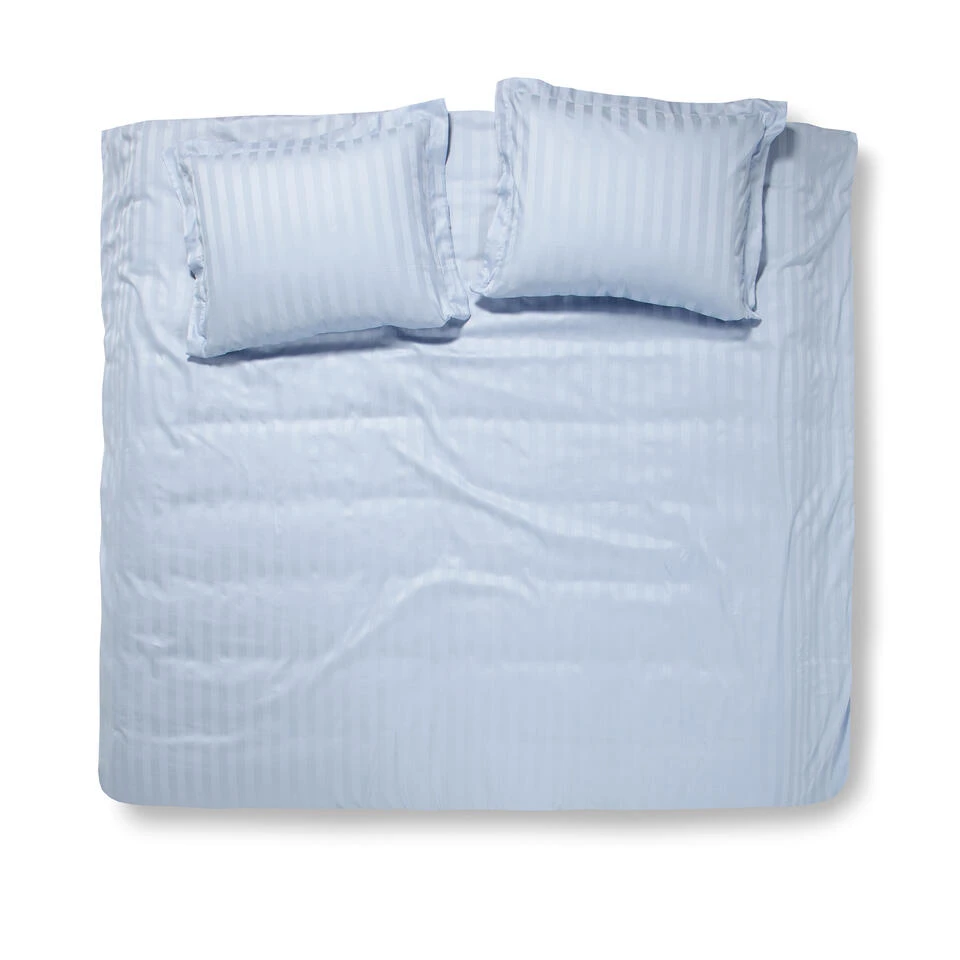 Damai Dekbedovertrek Katoen-satijn - 260x260/220cm - Blauw 3 Damai Dekbedovertrek Katoen-satijn - 260x260/220cm - Blauw