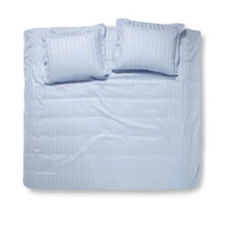 Damai Dekbedovertrek Katoen-satijn - 240 X 240/220cm - Blauw