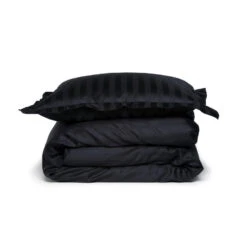 Damai Dekbedovertrek Katoen-satijn - 140x200/220cm - Zwart -Knusse Nacht 1000051875 0101