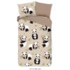 Good Morning Dekbedovertrek "Panda" - Zand - (140x220 Cm) -Knusse Nacht 1000051936