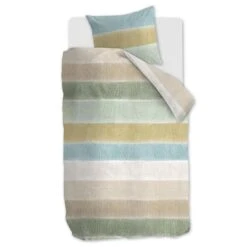 Ariadne At Home Dekbedovertrek Soft Linen Green-Lits-jumeaux (240 X 200/220 Cm) -Knusse Nacht 1000051943 0103