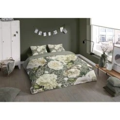 Pure Dekbedovertrek "Joy" - Groen - (200x220 Cm) -Knusse Nacht 1000051954 0101