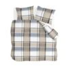 Byrklund - Dekbedovertrek Big Squares - 200x220 Cm - Zand -Knusse Nacht 1000052527