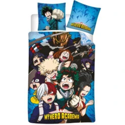 My Hero Academia Dekbedovertrek, Izuku - Eenpersoons - 140 X 200 Cm - Katoen