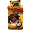 Motor Dekbedovertrek, Flame - Eenpersoons - 140 X 200 Cm - Katoen -Knusse Nacht 1000053403