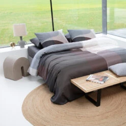 Damai Dekbedovertrek Moore - Satijn - 260x200/220 Cm - Basalt -Knusse Nacht 1000053511 0101