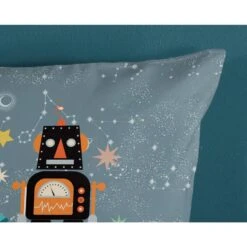 Good Morning Dekbedovertrek "Spacemen" - Grijs - (140x220 Cm) -Knusse Nacht 1000054467 0111