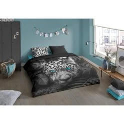Pure Dekbedovertrek "Blue Eyes" - Antraciet - (240x220 Cm) -Knusse Nacht 1000054763 0101