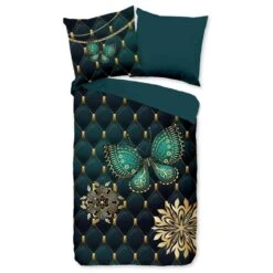 Pure Dekbedovertrek "Lavanya" - Petrol - (200x220 Cm) -Knusse Nacht 1000054794 0102