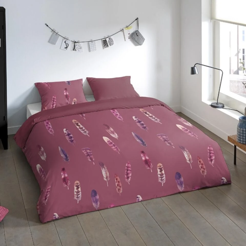 Pure Dekbedovertrek "Cos" - Bordeaux - (200x220 Cm) 4 Pure Dekbedovertrek "Cos" - Bordeaux - (200x220 Cm) - Afbeelding 2