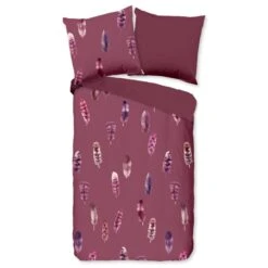 Pure Dekbedovertrek "Cos" - Bordeaux - (200x220 Cm) 8 Pure Dekbedovertrek "Cos" - Bordeaux - (200x220 Cm) -Knusse Nacht 1000054800 0102