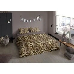 Pure Dekbedovertrek "Soft" - Bruin - (200x220 Cm) -Knusse Nacht 1000054804 0101