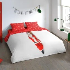 Pure Dekbedovertrek "Santa" - Rood - (240x220 Cm) -Knusse Nacht 1000054817 0101