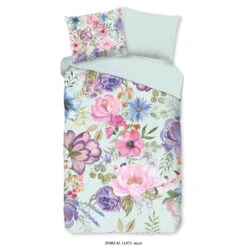 Pure Dekbedovertrek "Lucy" - Aqua - (140x220 Cm)