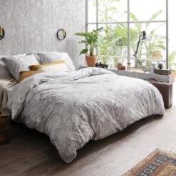 Cinderella Charon - Dekbedovertrek - Katoen - 200x200/220 Cm - Anthracite -Knusse Nacht 1000055039 0101