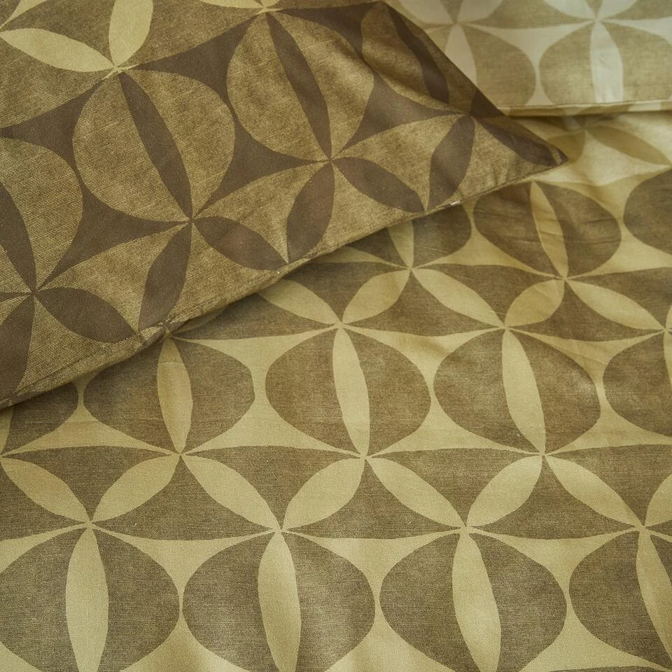 Damai Jada - Dekbedovertrek - Katoen - 260x200/220 Cm - Green 5 Damai Jada - Dekbedovertrek - Katoen - 260x200/220 Cm - Green - Afbeelding 3