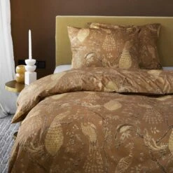 Damai Flamand - Dekbedovertrek - Satijn - 140x200/220 Cm - Gold Ocre 6 Damai Flamand - Dekbedovertrek - Satijn - 140x200/220 Cm - Gold Ocre -Knusse Nacht 1000055068 0101