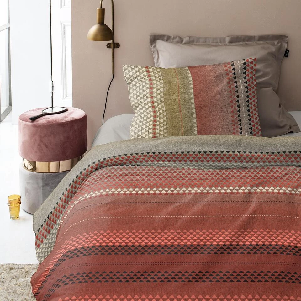 Cinderella Navarra - Dekbedovertrek - Katoen - 140x200/220 Cm - Red 4 Cinderella Navarra - Dekbedovertrek - Katoen - 140x200/220 Cm - Red - Afbeelding 2