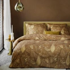 Damai Flamand - Dekbedovertrek - Satijn - 200x200/220 Cm - Gold Ocre -Knusse Nacht 1000055083 0101