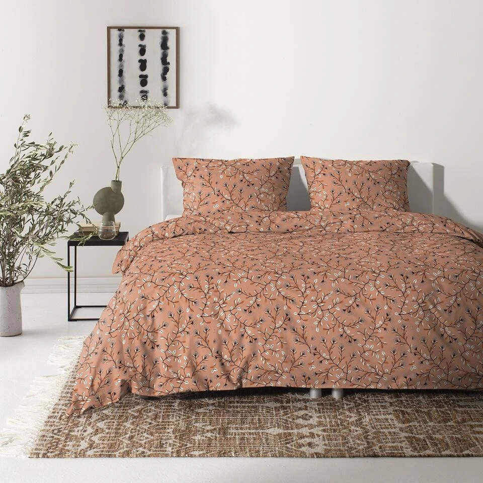 Cinderella Merel - Dekbedovertrek - Katoen - 200x200/220 Cm - Terra Rose 4 Cinderella Merel - Dekbedovertrek - Katoen - 200x200/220 Cm - Terra Rose - Afbeelding 2
