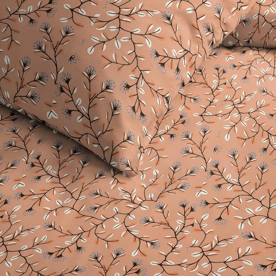 Cinderella Merel - Dekbedovertrek - Katoen - 200x200/220 Cm - Terra Rose 5 Cinderella Merel - Dekbedovertrek - Katoen - 200x200/220 Cm - Terra Rose - Afbeelding 3