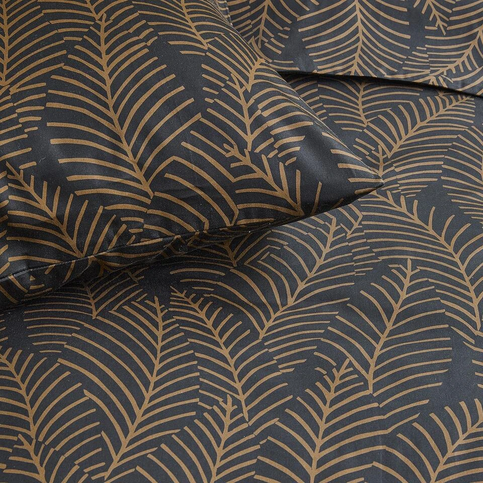 Damai Bellezza - Dekbedovertrek - Satijn - 260x200/220 Cm - Off Black 5 Damai Bellezza - Dekbedovertrek - Satijn - 260x200/220 Cm - Off Black - Afbeelding 3