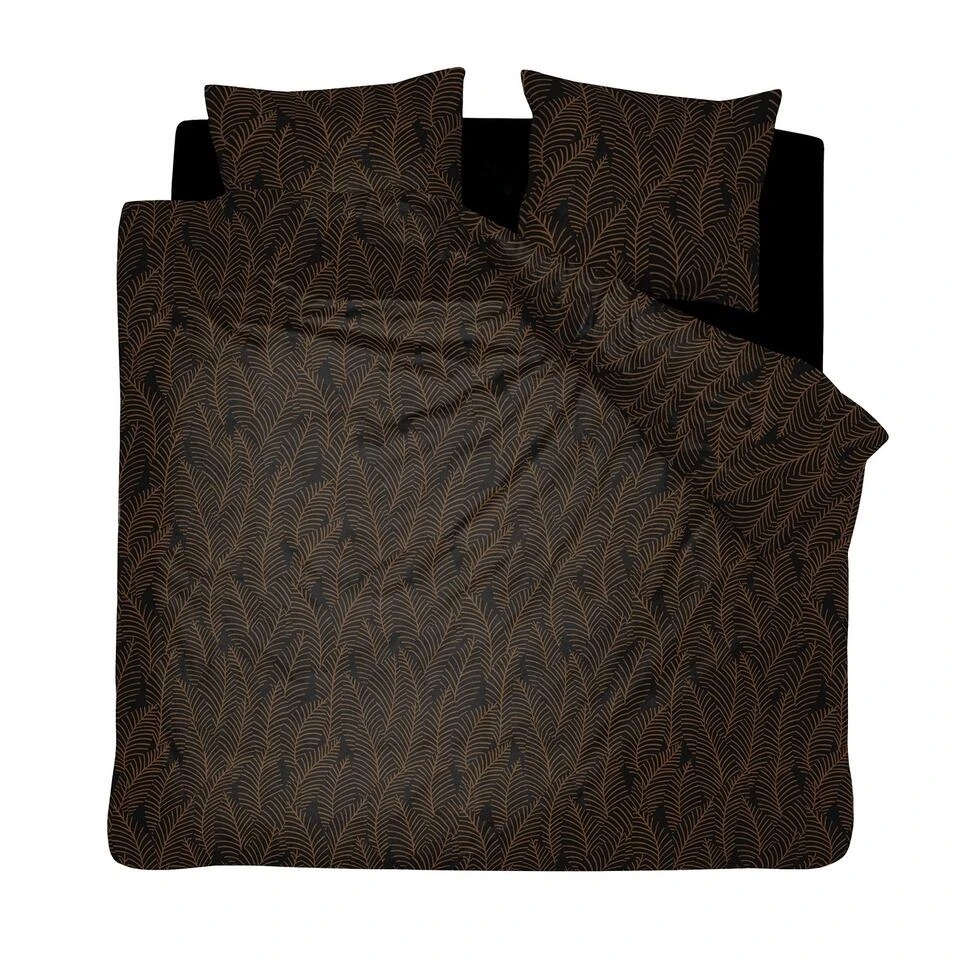 Damai Bellezza - Dekbedovertrek - Satijn - 260x200/220 Cm - Off Black 3 Damai Bellezza - Dekbedovertrek - Satijn - 260x200/220 Cm - Off Black