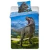 Jurassic World Dinosaurus Dekbedovertrek T-Rex - Eenpersoons - 140 X 200 Cm - Katoen -Knusse Nacht 1000056693