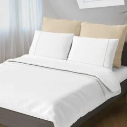 Romanette Flanellen Dekbedovertrek Duchesse Wit/Zand-140 X 200/220 Cm 6 Romanette Flanellen Dekbedovertrek Duchesse Wit/Zand-140 X 200/220 Cm -Knusse Nacht 1000057366 0101