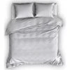 Romanette Flanellen Dekbedovertrek Duchesse Zilver/Wit-140 X 200/220 Cm -Knusse Nacht 1000057384
