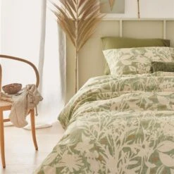 Ariadne At Home Dekbedovertrek Botanical Green-2-persoons (200 X 200/220 Cm) -Knusse Nacht 1000057385 0103