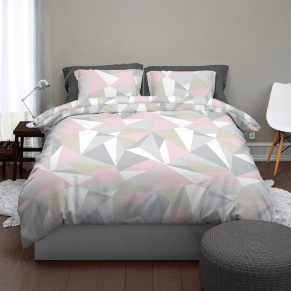 Satin D'Or Dekbedovertrek Epic Roze-140x200/220 4 Satin D'Or Dekbedovertrek Epic Roze-140x200/220 - Afbeelding 2