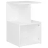 VidaXL Nachtkastje 35x35x55 Cm Spaanplaat Wit -Knusse Nacht 1000057892