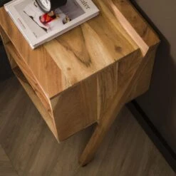 Hoyz - Nachtkastje Angle Solid / Massief Acacia Naturel -Knusse Nacht 1000058343 0102