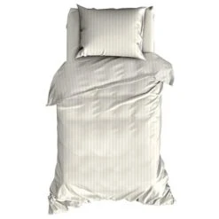 Satin D'Or Dekbedovertrek Streep Ivoor-1-persoons (140 X 200/220 Cm) -Knusse Nacht 1000058863 0101