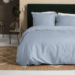 Cinderella Sundays - Dekbedovertrek - Satijn - 240x200/220 Cm - Soft Blue -Knusse Nacht 1000059432 0101