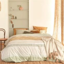 Ariadne At Home Dekbedovertrek Lin Okergeel-Lits-jumeaux (240 X 200/220 Cm) -Knusse Nacht 1000060447 0101