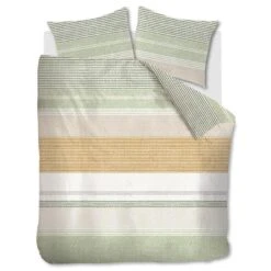 Ariadne At Home Dekbedovertrek Lin Okergeel-1-persoons (140 X 200/220 Cm)