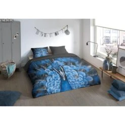 Pure Dekbedovertrek "Proud" - Blauw - (200x220 Cm) -Knusse Nacht 1000060484 0101