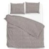 Zo! Home Zo Home Dekbedovertrek Lino Chocolat-2-persoons (200 X 200/220 Cm) -Knusse Nacht 1000060498