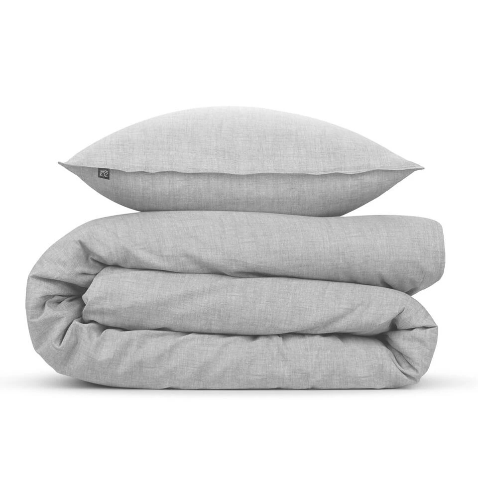 Zo! Home Zo Home Dekbedovertrek Dove Grey-2-persoons (200 X 200/220 Cm) 4 Zo! Home Zo Home Dekbedovertrek Dove Grey-2-persoons (200 X 200/220 Cm) - Afbeelding 2