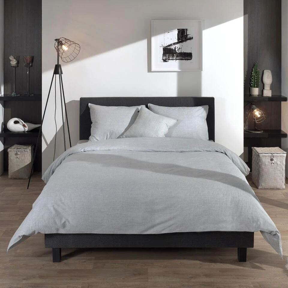 Zo! Home Zo Home Dekbedovertrek Dove Grey-2-persoons (200 X 200/220 Cm) 6 Zo! Home Zo Home Dekbedovertrek Dove Grey-2-persoons (200 X 200/220 Cm) - Afbeelding 4
