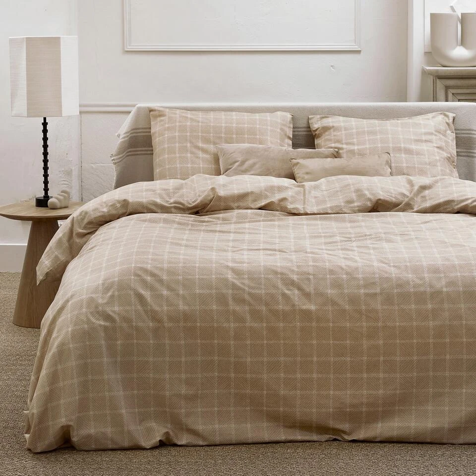 Cinderella Brecht - Dekbedovertrek - Katoen - 260x200/220 Cm - Natural 4 Cinderella Brecht - Dekbedovertrek - Katoen - 260x200/220 Cm - Natural - Afbeelding 2